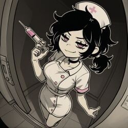 ashley_graves, the_coffin_of_andy_and_leyley, froggy_dumpster, 1girls, black_hair