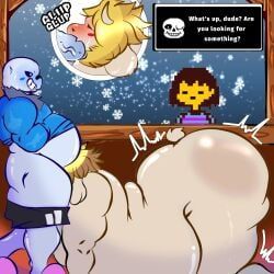 asgore_dreemurr, frisk, frisk_(undertale), sans, sans_(undertale)