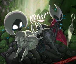hornet_(hollow_knight), lace_(hollow_knight:_silksong), protagonist_(hollow_knight), the_knight_(hollow_knight), vessel_(species)