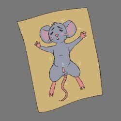 anthro, blush, genitals, glue_trap, kittensnuff