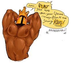 king_knight, shovel_knight, armpits, arms_up, chest