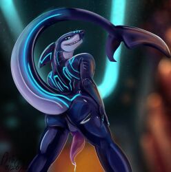 phinja, animal_genitalia, anthro, aquatic, bodily_fluids