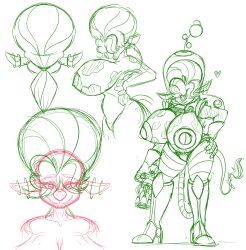 wastedtimeee, alien, animal_print, antenna_wire, backpack