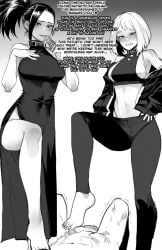 izuku_midoriya, momo_yaoyorozu, ochako_uraraka, my_hero_academia, mr.skull