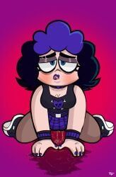gabby_(omobomber), yellowzonemx, 1girl, accident, big_boobs