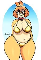 derpybelle, isabelle_(animal_crossing), animal_crossing, jhenightfox, anthro