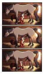 akira_(character), aartmoore, animal_genitalia, animal_penis, anthro