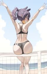 ninomae_ina'nis, hololive, hololive_english, 1girls, arms_up