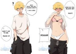 kobei_(zekky-sempai), zekky-sempai, 1girls, androgynous, boyish