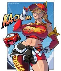 doreen_green, lightning_mcqueen, squirrel_girl_(marvel), squirrel_girl_(marvel_rivals), squirrel_girl_(turbo_tailwind)