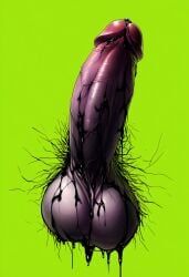 alien_penis, big_balls, big_penis, bodily_fluids, cum_on_penis