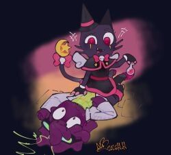 scraps_(dandy's_world), waxwell_(dandy's_world), dandy's_world, roblox, cowacase_(artist)