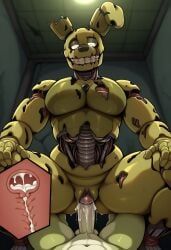springtrap_(fnaf), five_nights_at_freddy's, five_nights_at_freddy's_3, fnaf, 1boy