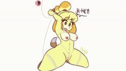 isabelle_(animal_crossing), animal_crossing, nintendo, darkprincess04, 1girls