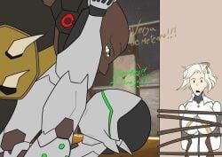 angela_ziegler, doomfist, genji, genji_shimada, mercy