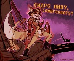cantio_(lawyerdog), lawyerdog, anthro, balls, black_clothing