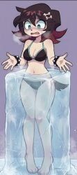 sashley, velvet_(sashley), bondage, frozen, petrification