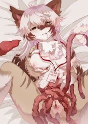 anthro, anus, big_breasts, blood, blood_in_mouth