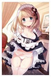 original, kimishima_ao, 1girls, blonde_hair, blush