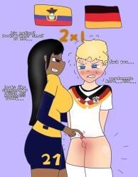 ecuador_(countryhumans), germany_(countryhumans), countryhumans, countryhumans_girl, world_cup