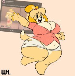 isabelle_(animal_crossing), animal_crossing, nintendo, whaturhoes, 1girls