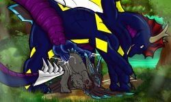 aria_(avali), avali, mythology, 2_penises, arkness_(arknessdrago)