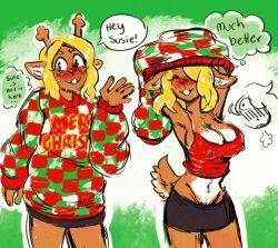 noelle_holiday, susie_(deltarune), christmas, deltarune, holidays