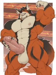 oldshep, 5_fingers, abs, anthro, areola