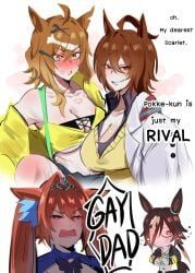 agnes_tachyon_(tach-nology)_(umamusume), agnes_tachyon_(umamusume), daiwa_scarlet_(peak_blue)_(umamusume), daiwa_scarlet_(umamusume), jungle_pocket_(champion's_battle_cry)_(umamusume)
