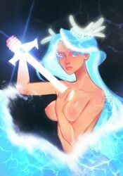 sea_fairy_cookie, cookie_run, cookie_run_kingdom, cherryl0veer, blue_eyes