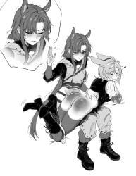 fang_(arknights), fang_the_fire_sharpened_(arknights), kroos_(arknights), kroos_the_keen_glint_(arknights), arknights