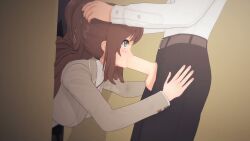 original, siihorsu, 1girls, 2boys, blood