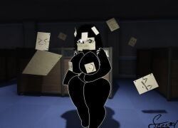 scribbles_(doors), roblox, 1girl, bangs, bathroom_stall