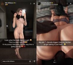 dina_(the_last_of_us), ellie_(the_last_of_us), snapchat, the_last_of_us, the_last_of_us_2