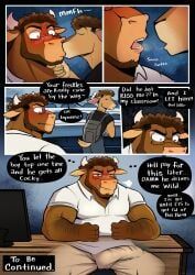 age_difference, anthro, arm_hair, aroused, aroused_by_another