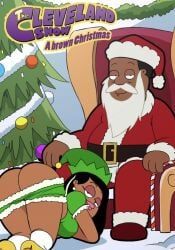 cleveland_brown, roberta_tubbs, santa_claus, christmas, family_guy