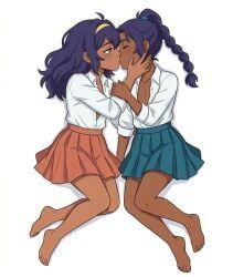 nisha, pavi, avatar:_seven_havens, barefoot, blue_hair
