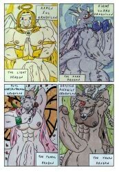 mythology, dashthefox, 2_horns, 2_penises, anthro