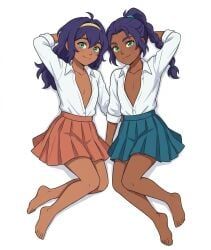 nisha, pavi, avatar:_seven_havens, barefoot, blue_hair