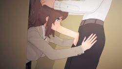 original, siihorsu, 1girls, 2boys, blood