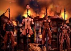 4boys, abs, amputee, bara, beheaded