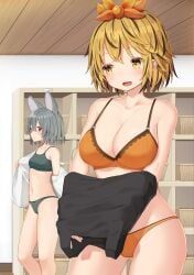 nazrin, toramaru_shou, touhou, mamemochi, 2girls