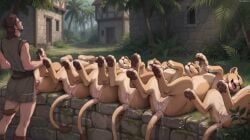 feral_(midria), world_of_midria, terraraptor, 1boy, 4_toes