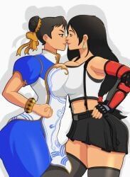 chun-li, chun-li_(street_fighter_6), tifa_lockhart, capcom, final_fantasy