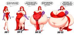 jessica_rabbit, 1girls, ass, big_ass, big_belly