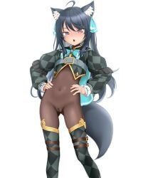 svartlilja_(vrchat), vrchat, hanenashi, ahoge, animal_ear_fluff