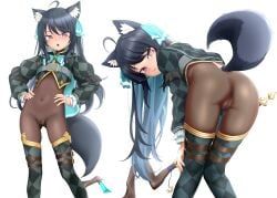 svartlilja_(vrchat), vrchat, hanenashi, ahoge, animal_ear_fluff