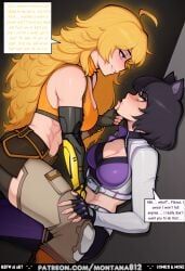 blake_belladonna, yang_xiao_long, rwby, montana812, abs