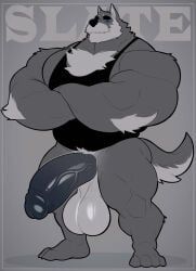 milkblend, anthro, arm_tuft, aroused, aroused_male