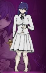 creepy_mita_(miside), freddy_plush, mita_(miside), miside, shadowdemonsj